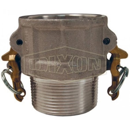 Dixon Boss-Lock Type B Cam and Groove Coupler, 3 in Nominal, Female Coupler x MNPT End Style, Aluminum, D AB300